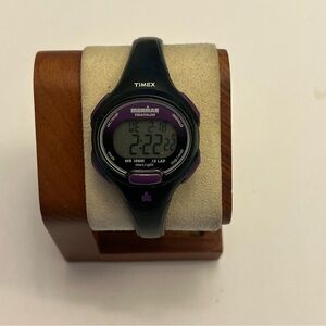 Timex Women’s Ironman Essential 10-Lap Watch Black/Purple